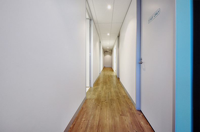 Dental rooms hallway at United Smiles